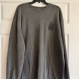 Women’s Gray Sweatshirt, Boutique “Raise Hell & Hug Trees”